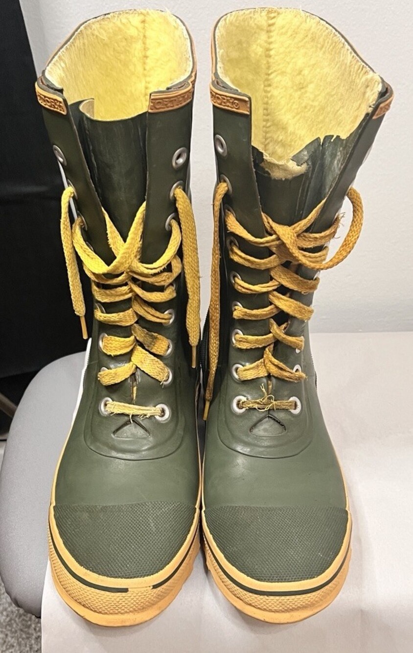 Vintage Northwest Territory Insulated Waterproof Rubber Boots Size 11